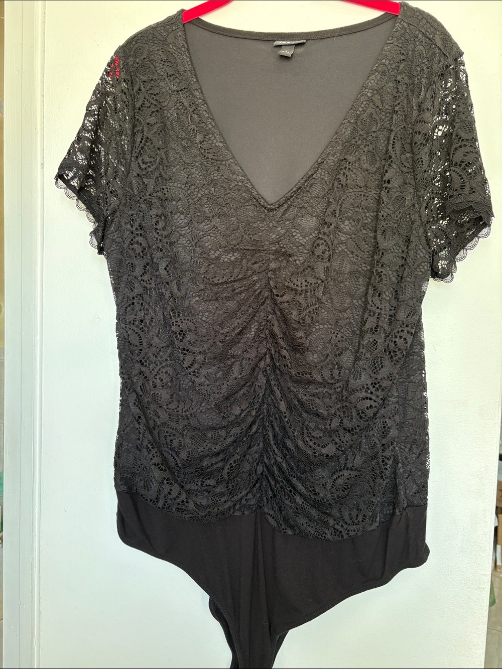 torrid Black Lace V-Neck Bodysuit